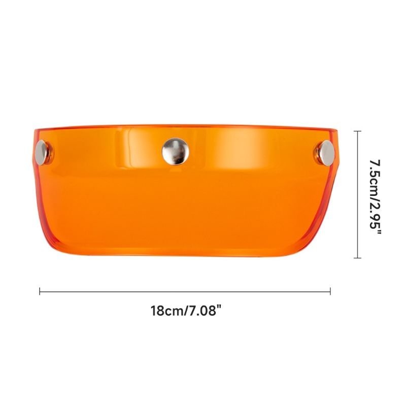 Universal Motorcycle Helmet Visor Windproof Flip Shield for Open Face Helmets