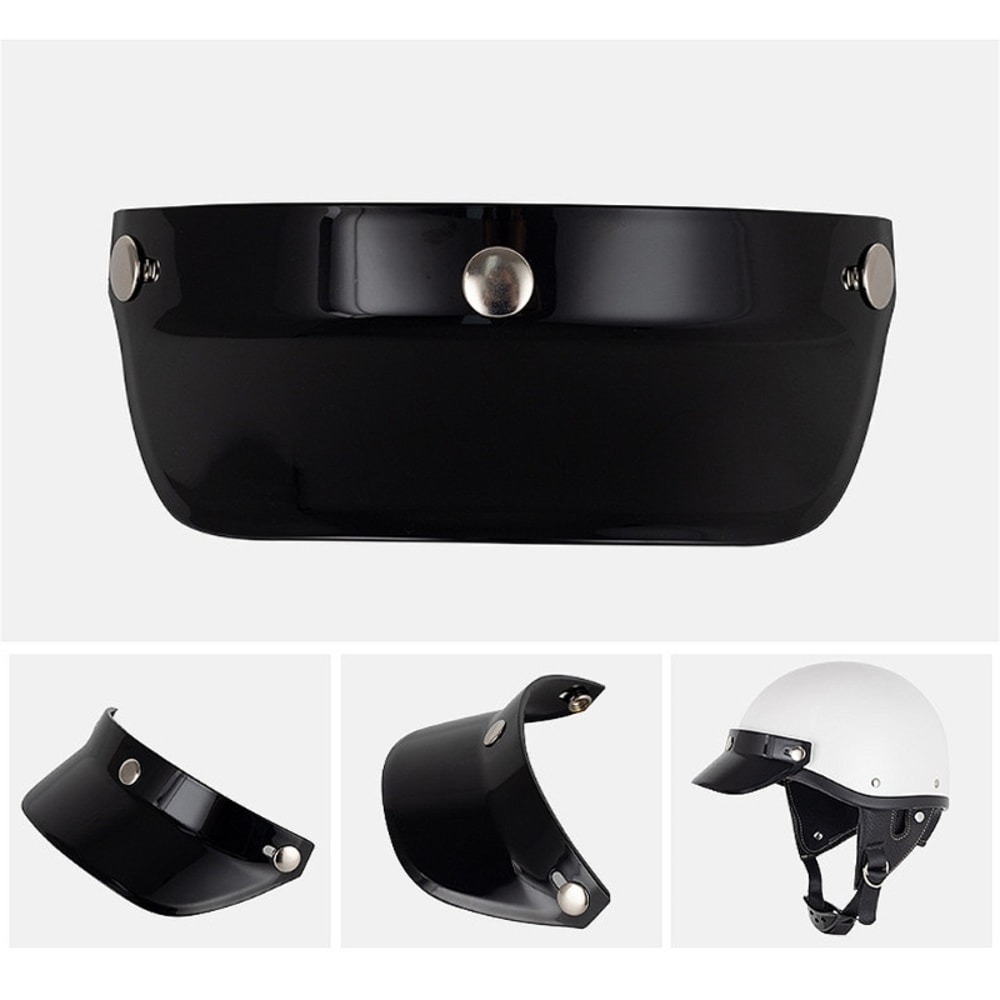 Universal Motorcycle Helmet Visor Windproof Flip Shield for Open Face Helmets