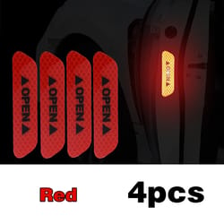 reflective car door safety warning sticker | premium reflector tape for enhanced visibility