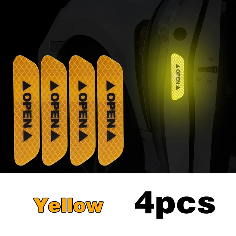 Reflective Car Door Safety Warning Sticker Premium Reflector Tape For Enhanced Visibility 1