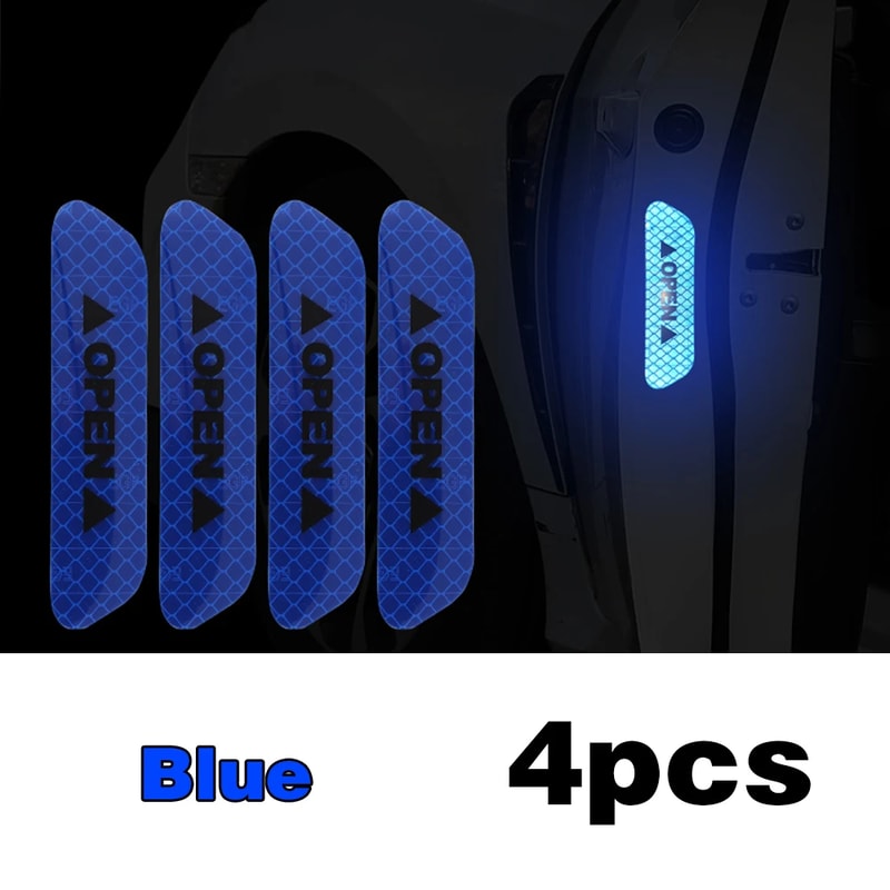 Reflective Car Door Safety Warning Sticker Premium Reflector Tape For Enhanced Visibility 2