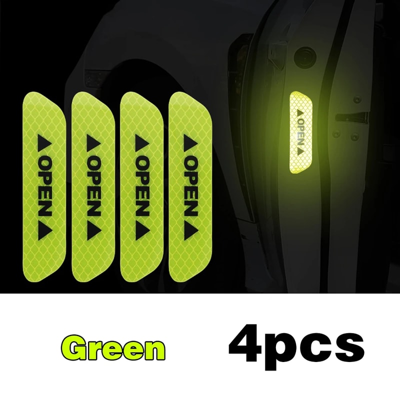 Reflective Car Door Safety Warning Sticker Premium Reflector Tape For Enhanced Visibility 3