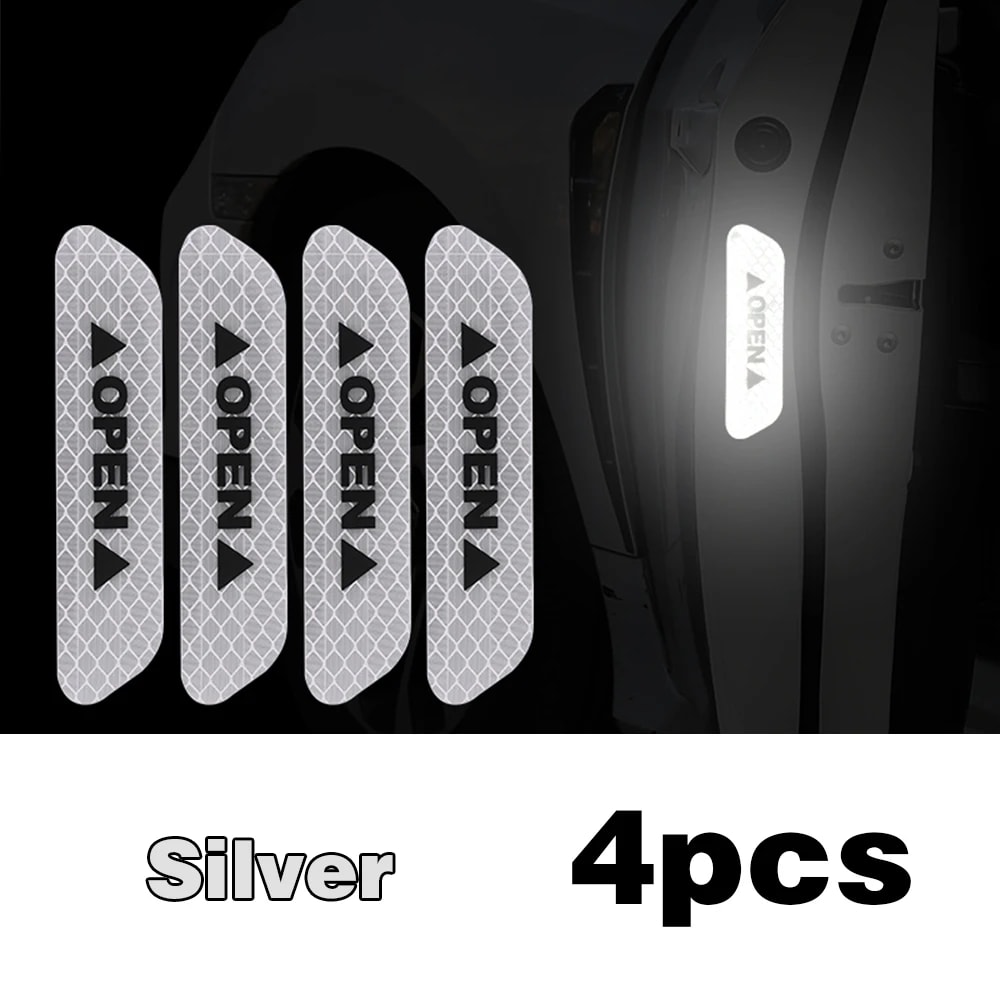 Reflective Car Door Safety Warning Sticker Premium Reflector Tape For Enhanced Visibility 4