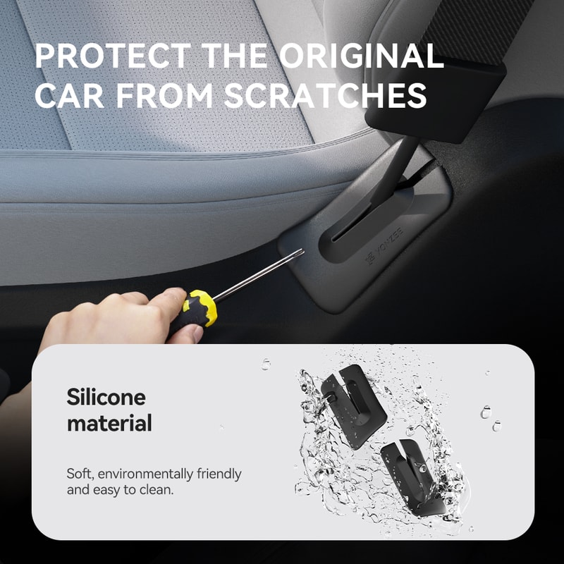 Car Seat Gap Filler Leak Proof Silicone Side Seam Cover for Seamless Protection