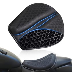 motorcycle gel seat cushion honeycomb design for pressure relief and anti slip comfort