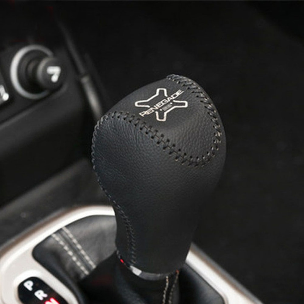 Genuine Leather Gear Lever Protection Cover For Jeep Renegade 2