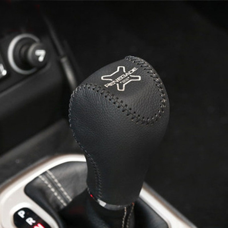 Genuine Leather Gear Lever Protection Cover For Jeep Renegade 2