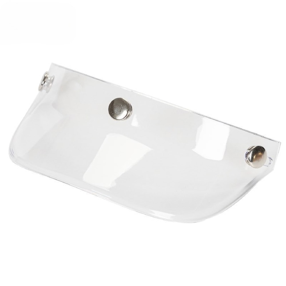 Universal Windproof Flip Helmet Visor For Open Face Motorcycle Helmets Snap Button Protection 2