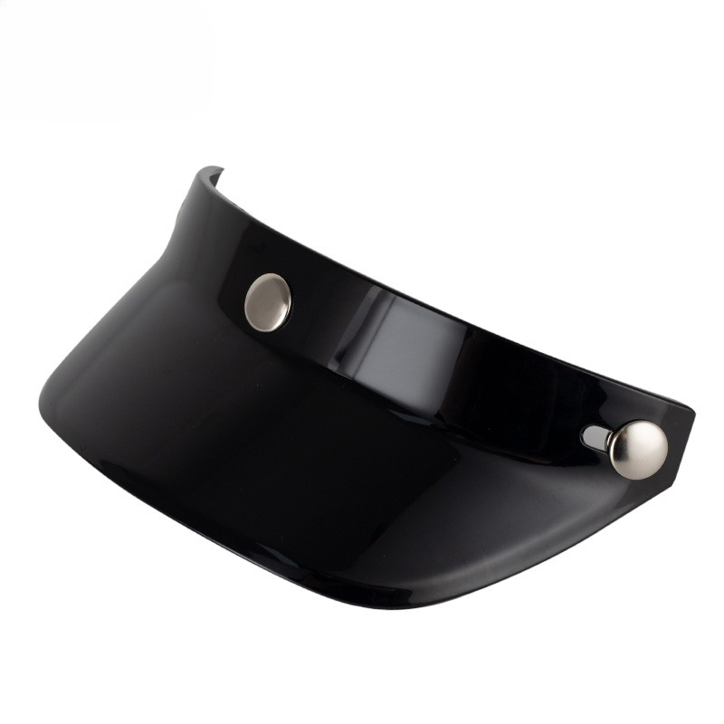 Universal Windproof Flip Helmet Visor For Open Face Motorcycle Helmets Snap Button Protection 3
