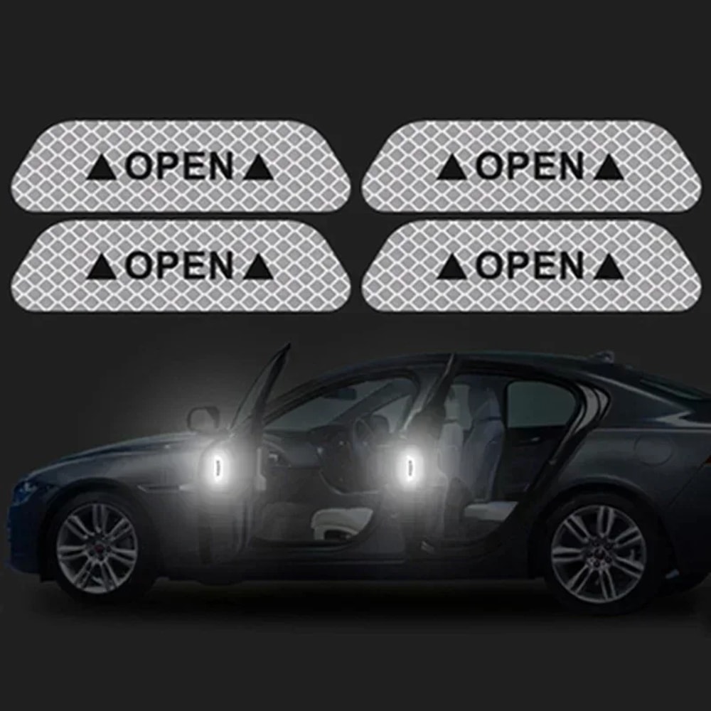 Night Reflective Car Door Sticker Safety Opening Warning Reflector Tape Decal For Exterior And Inte 7