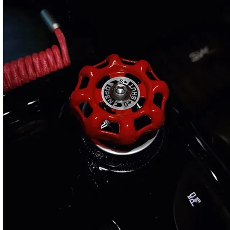 Car Interior Decoration One Click Start Button with Valve Switch Sticker
