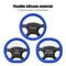 Universal Car Silicone Steering Wheel Cover Non Slip, Elastic Fit for Steering Wheels, Multi Color Car Decor