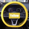 Universal Car Silicone Steering Wheel Cover Non Slip, Elastic Fit for Steering Wheels, Multi Color Car Decor