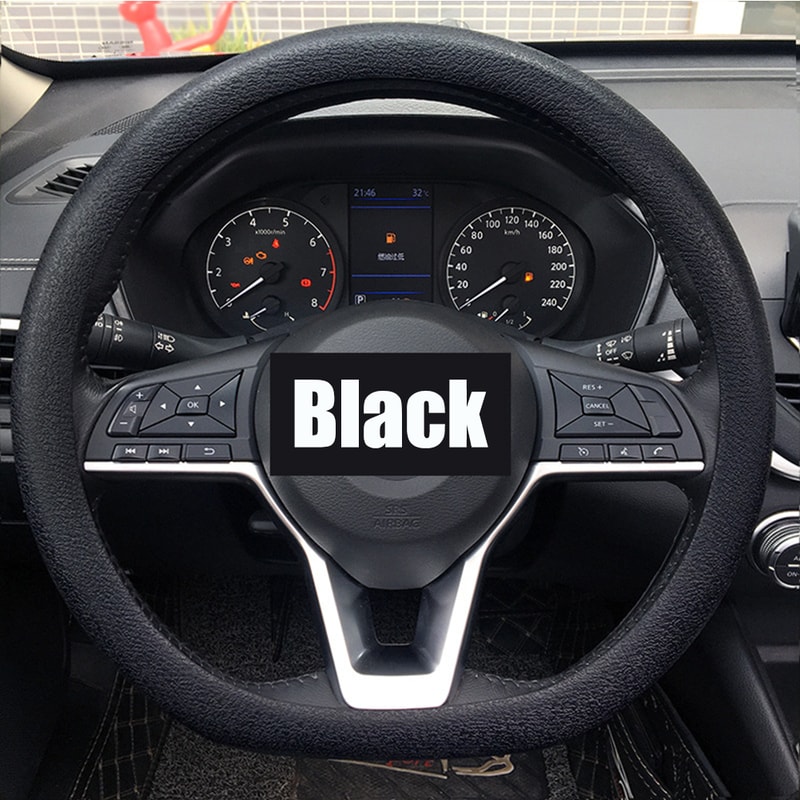 Universal Car Silicone Steering Wheel Cover Non Slip, Elastic Fit for Steering Wheels, Multi Color Car Decor
