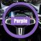 Universal Car Silicone Steering Wheel Cover Non Slip, Elastic Fit for Steering Wheels, Multi Color Car Decor