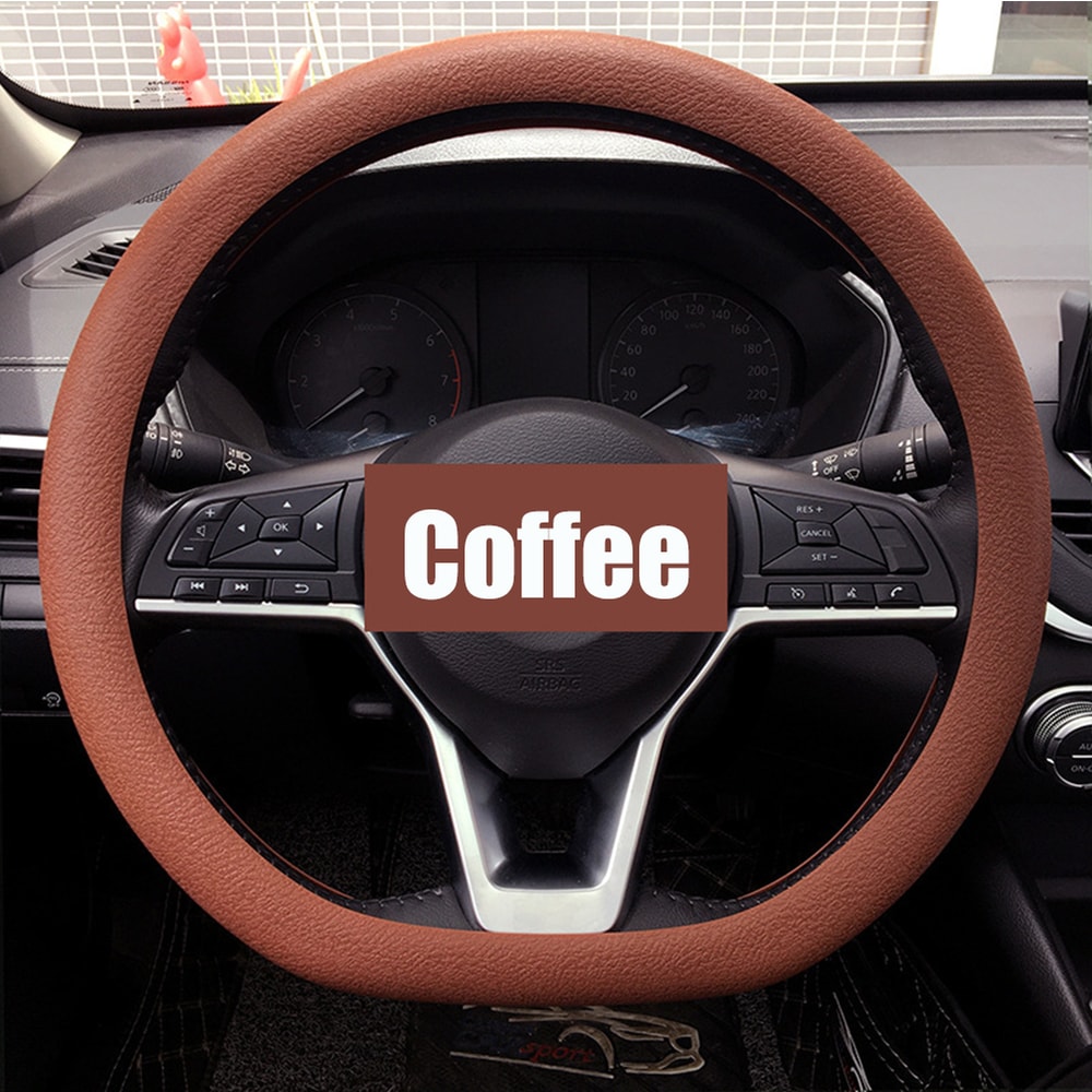 Universal Car Silicone Steering Wheel Cover Non Slip, Elastic Fit for Steering Wheels, Multi Color Car Decor