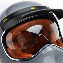 universal motorcycle helmet visor lens retro snap button motorcycle helmet brims and goggles for ultimate protection