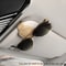 Car Sunglasses Holder Premium Cowhide Leather Sun Visor Clip For Glasses Ticket Card Organizer 1