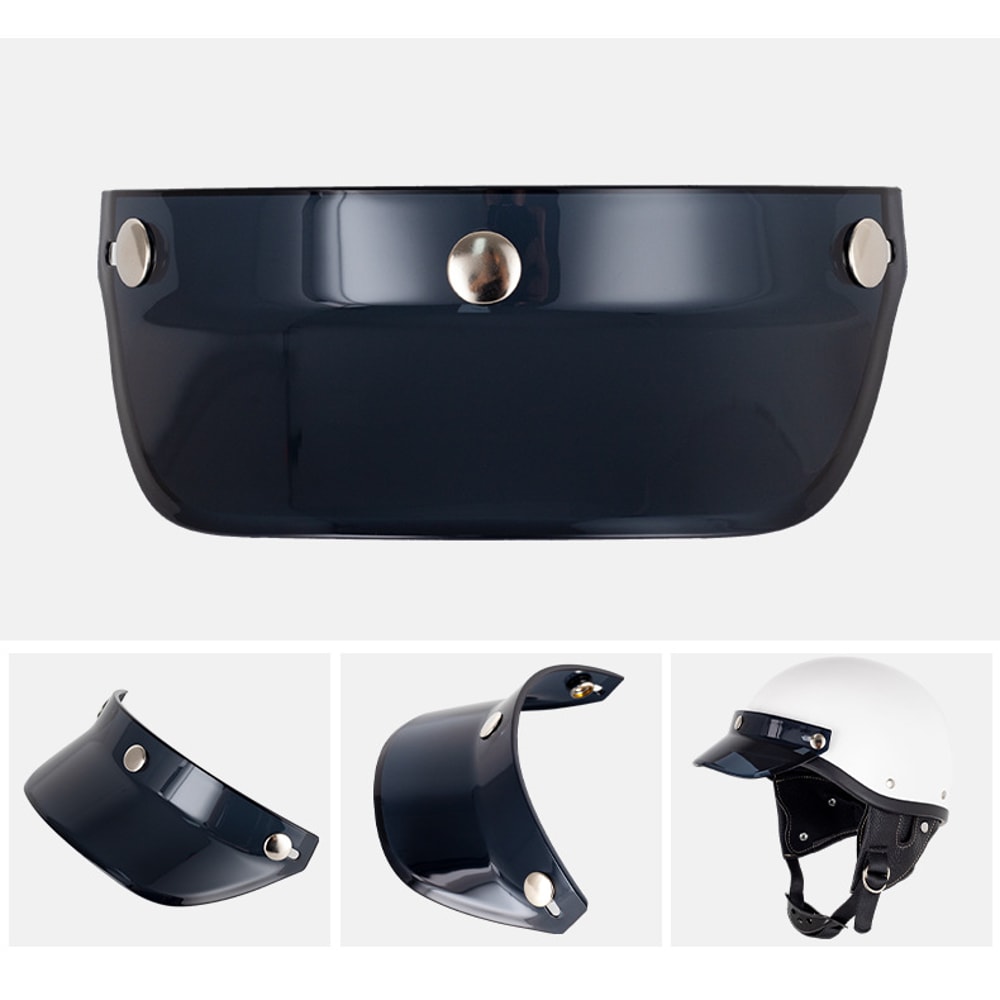 Universal Flip Up Visor for Open Face Motorcycle Helmet Anti UV, Fog & Scratch Resistant Shield