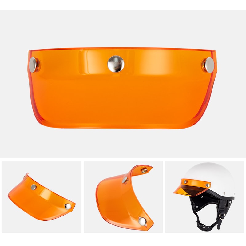 Universal Flip Up Visor for Open Face Motorcycle Helmet Anti UV, Fog & Scratch Resistant Shield