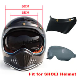 retro motorcycle helmet lens brim vintage sun brim goggles for full face helmets