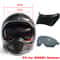 Retro Motorcycle Helmet Lens Brim Vintage Sun Brim Goggles For Full Face Helmets 0
