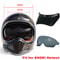 Retro Motorcycle Helmet Lens Brim Vintage Sun Brim Goggles For Full Face Helmets 0