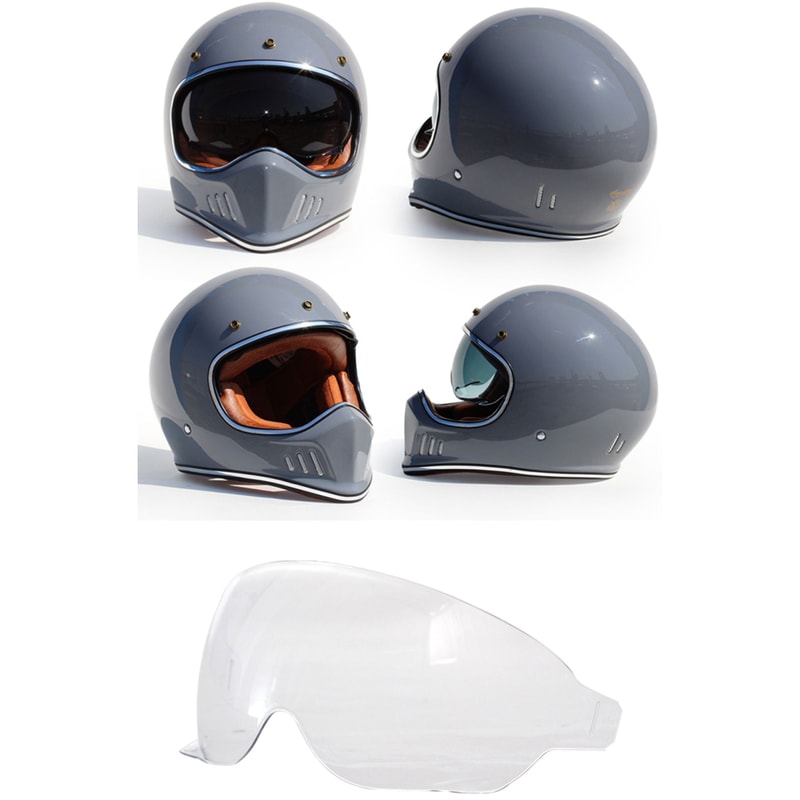 Retro Motorcycle Helmet Lens Brim Vintage Sun Brim Goggles For Full Face Helmets 1