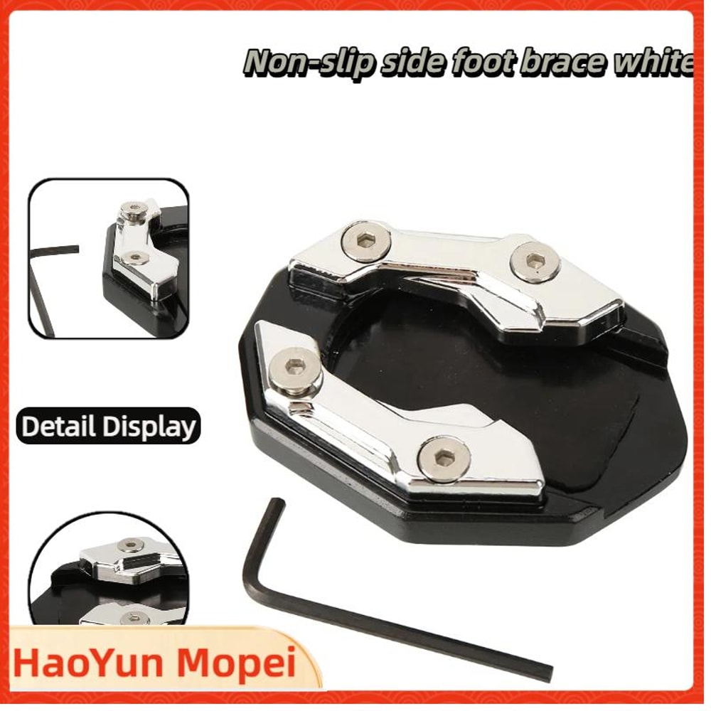 Motorcycle Kickstand Extender Foot Pad Durable Side Stand Extension for Bikes Essential Motorcycle Accessories