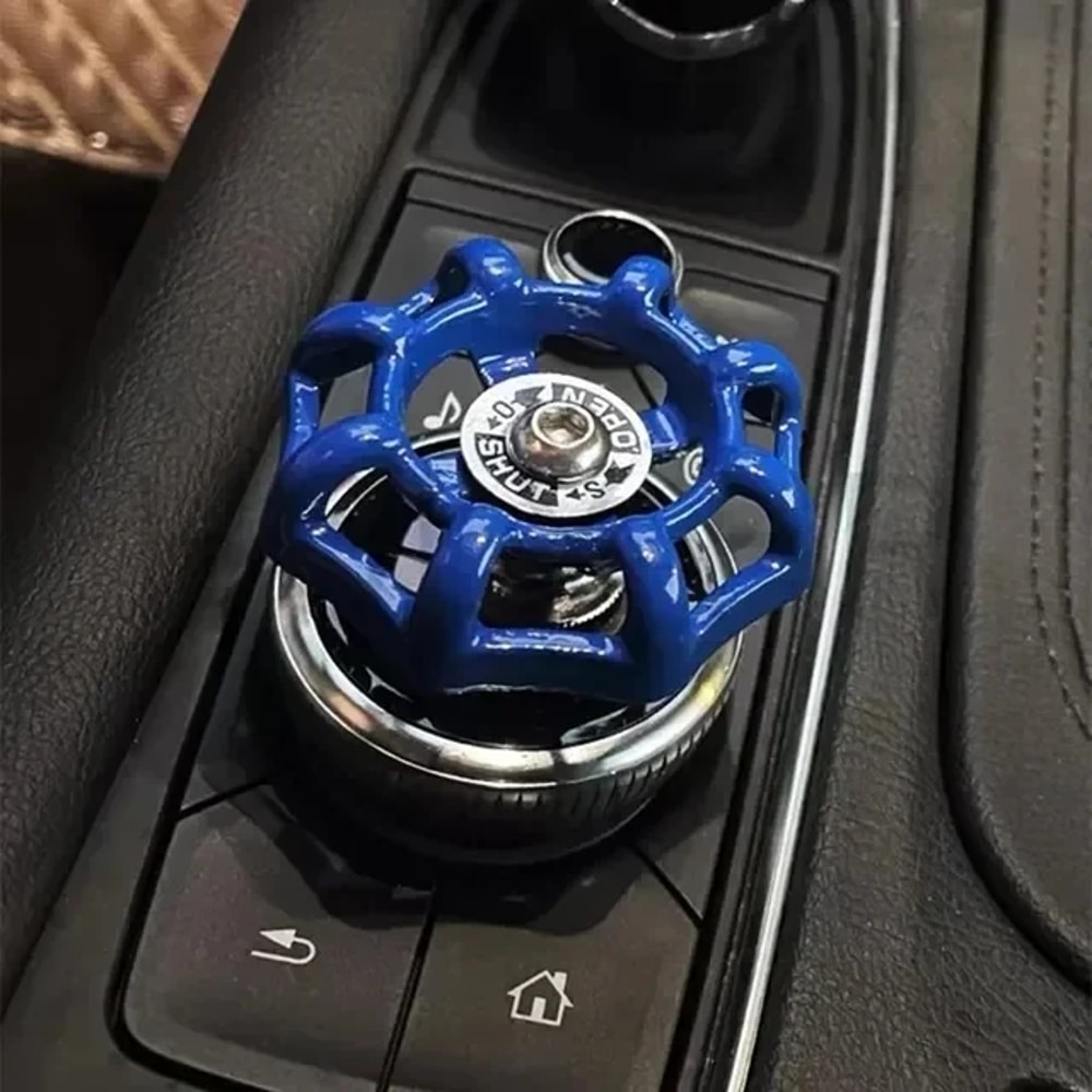Stylish Car Interior One Click Start Button & Valve Knob Cover Sticker