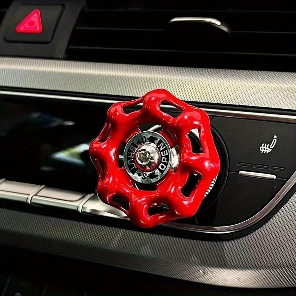 Stylish Car Interior One Click Start Button & Valve Knob Cover Sticker
