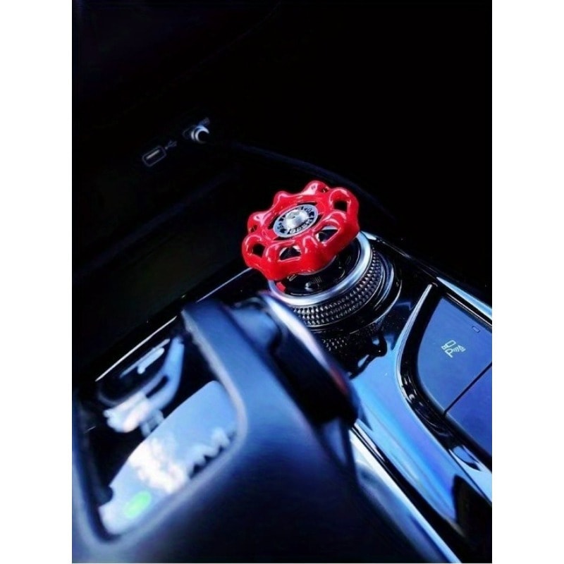 Stylish Car Interior One Click Start Button & Valve Knob Cover Sticker