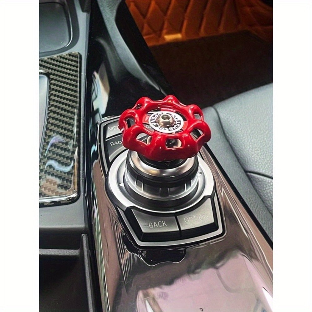 Stylish Car Interior One Click Start Button & Valve Knob Cover Sticker