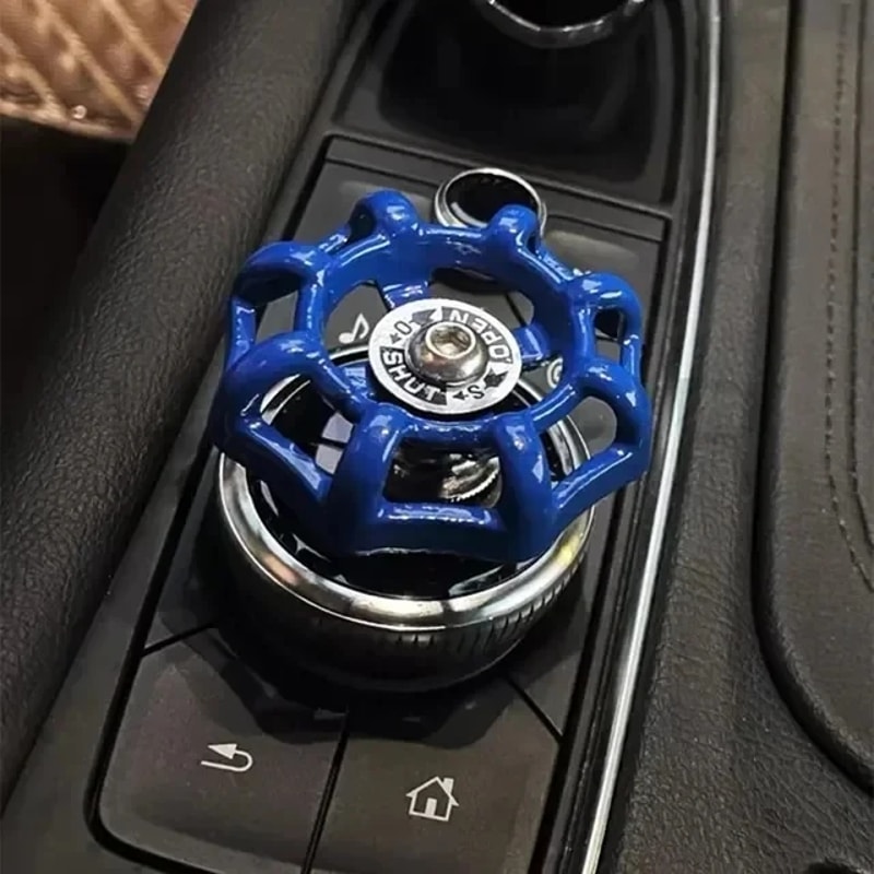 Stylish Car Interior One Click Start Button & Valve Knob Cover Sticker