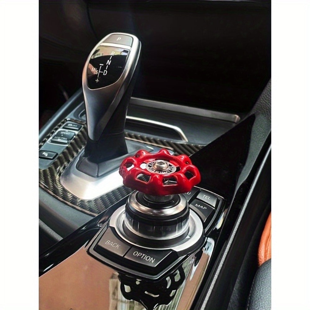 Stylish Car Interior One Click Start Button & Valve Knob Cover Sticker
