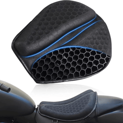 foldable motorcycle gel seat cushion honeycomb shock absorbing breathable seat pad for maximum comfort