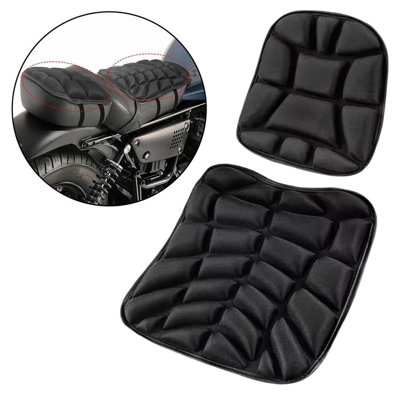 Premium Gel Motorcycle Seat Cushion Shock Absorbing Comfort For Bikes 0