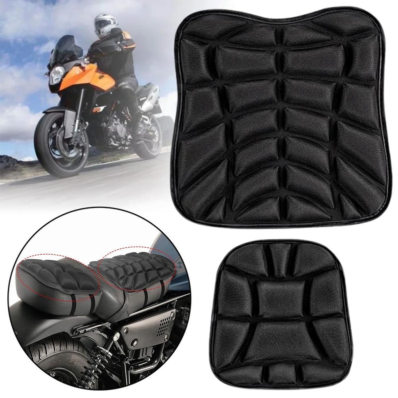 Premium Gel Motorcycle Seat Cushion Shock Absorbing Comfort For Bikes 2