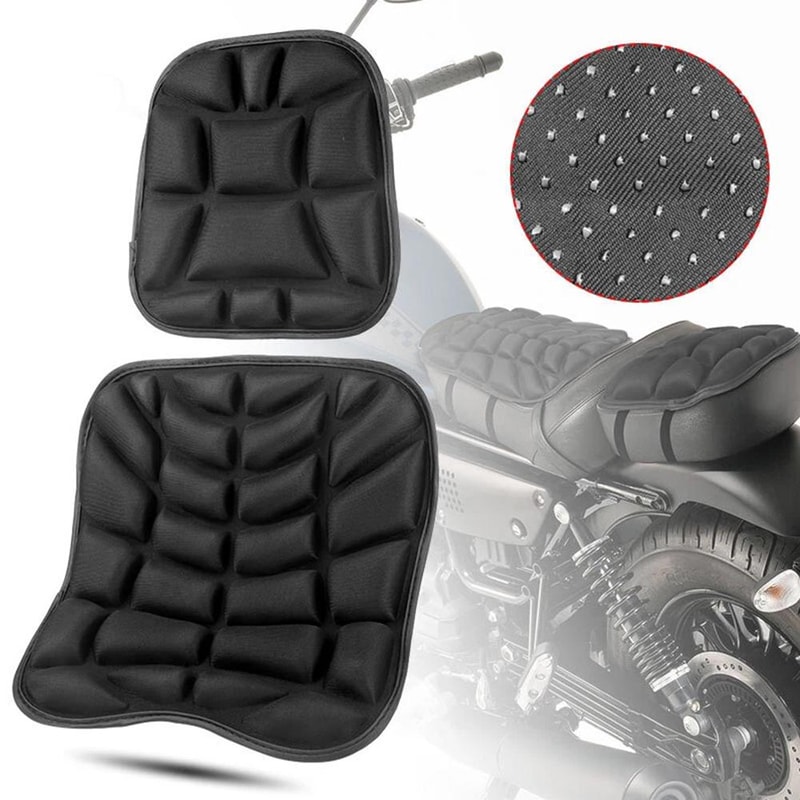 Premium Gel Motorcycle Seat Cushion Shock Absorbing Comfort For Bikes 3