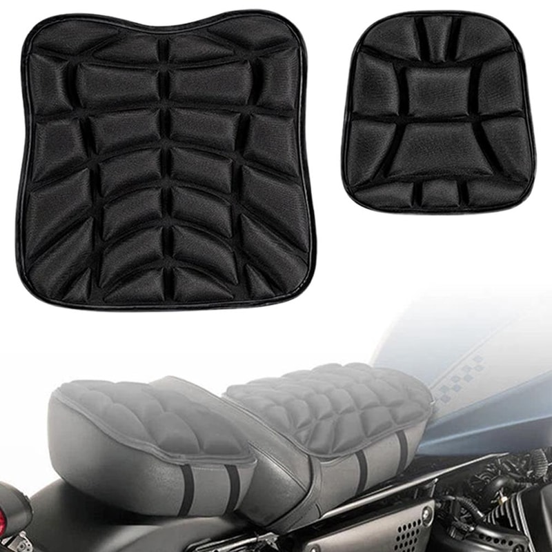 Premium Gel Motorcycle Seat Cushion Shock Absorbing Comfort For Bikes 4