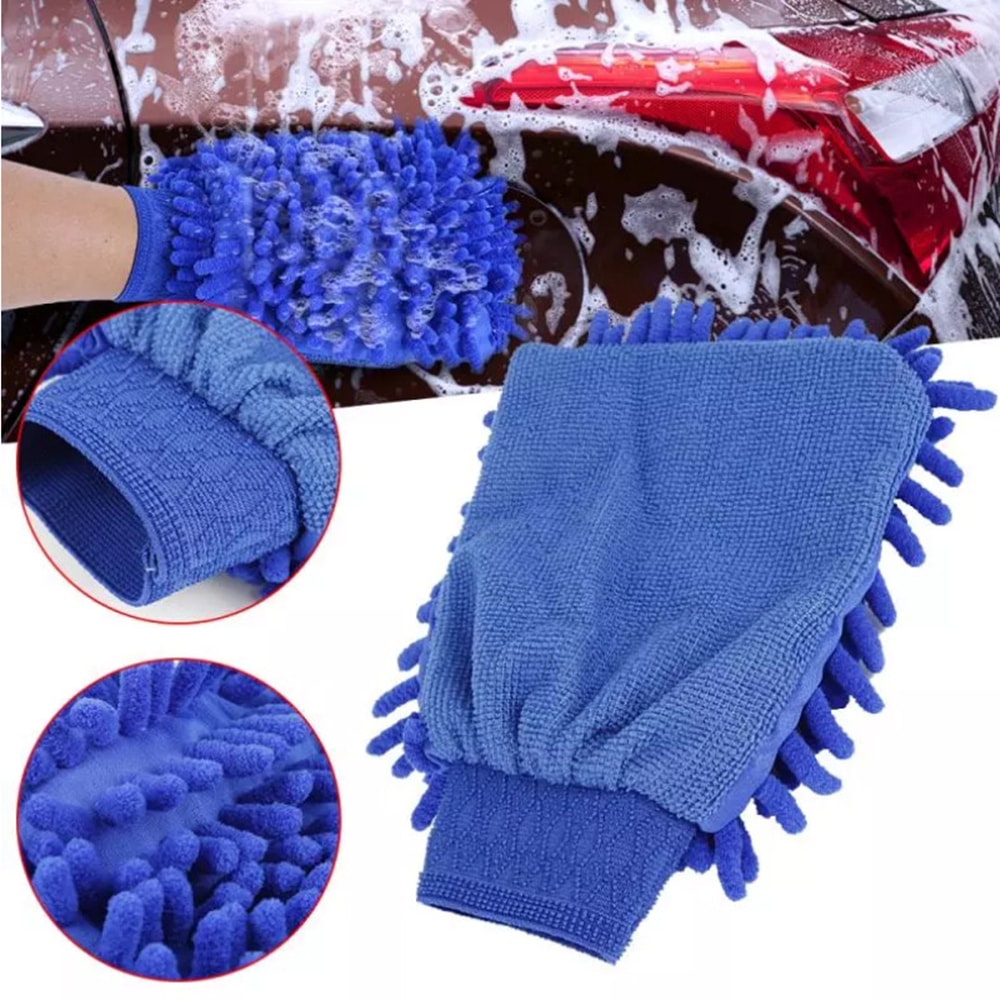 Ultra Absorbent Microfiber Car Wash Gloves Scratch Free Auto Cleaning Mitt 3