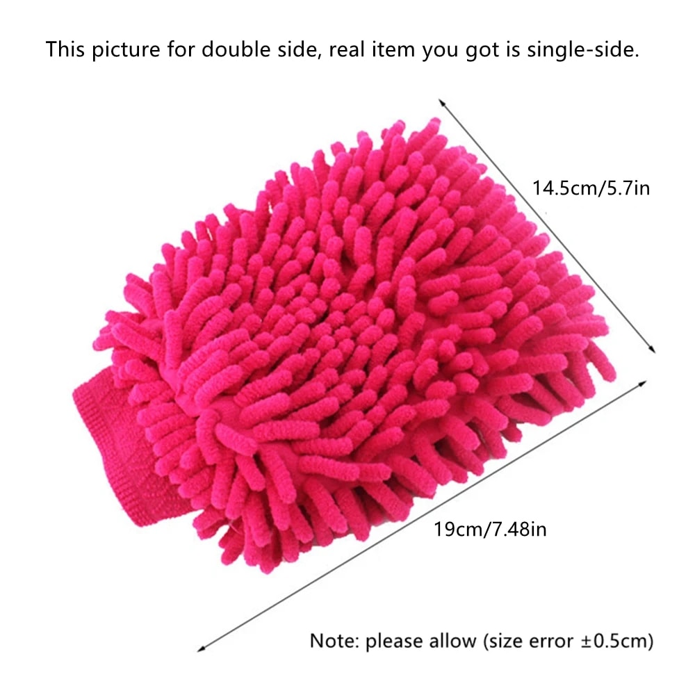 Ultra Absorbent Microfiber Car Wash Gloves Scratch Free Auto Cleaning Mitt 4