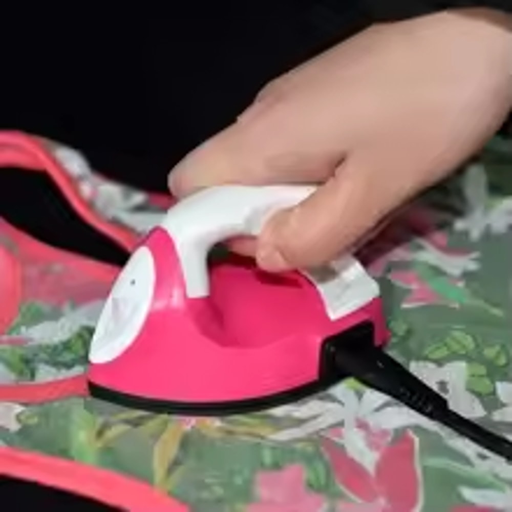Mini Portable Electric Iron For Travel Sewing Lightweight Safe Compact 1