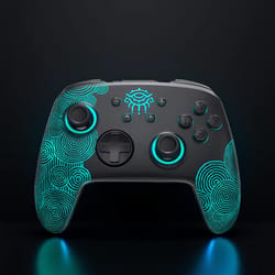 luminous pro controller for nintendo switch with turbo & nfc