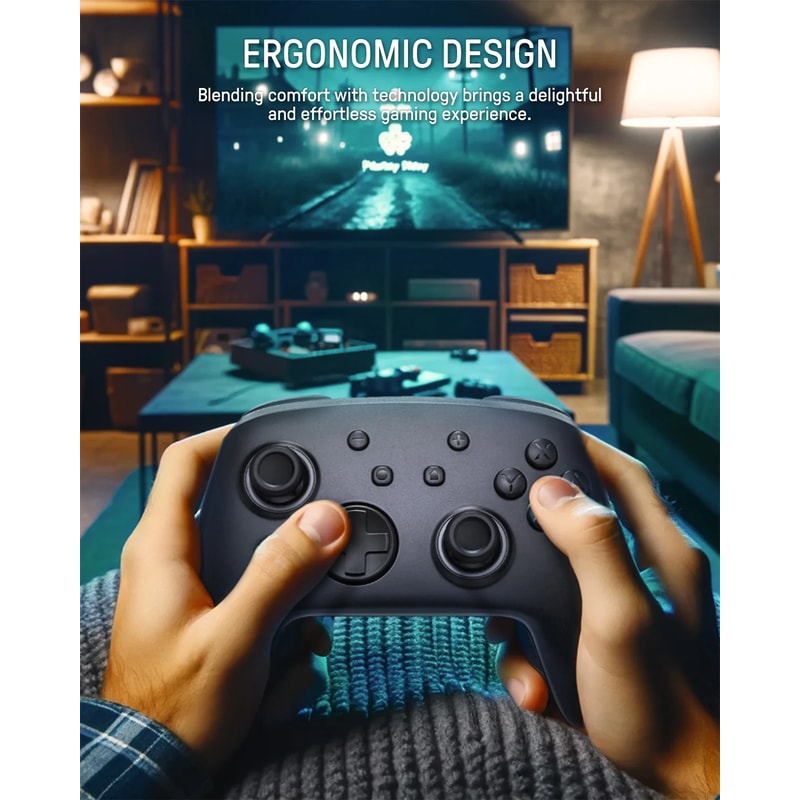 Luminous Pro Controller for Nintendo Switch with Turbo & NFC