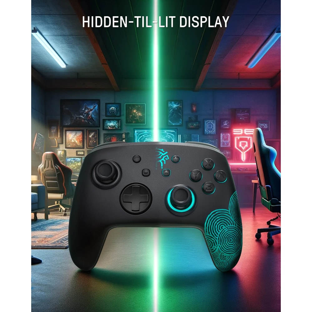 Luminous Pro Controller for Nintendo Switch with Turbo & NFC
