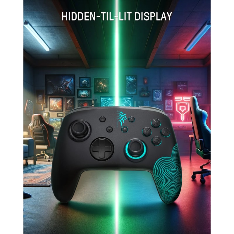 Luminous Pro Controller for Nintendo Switch with Turbo & NFC