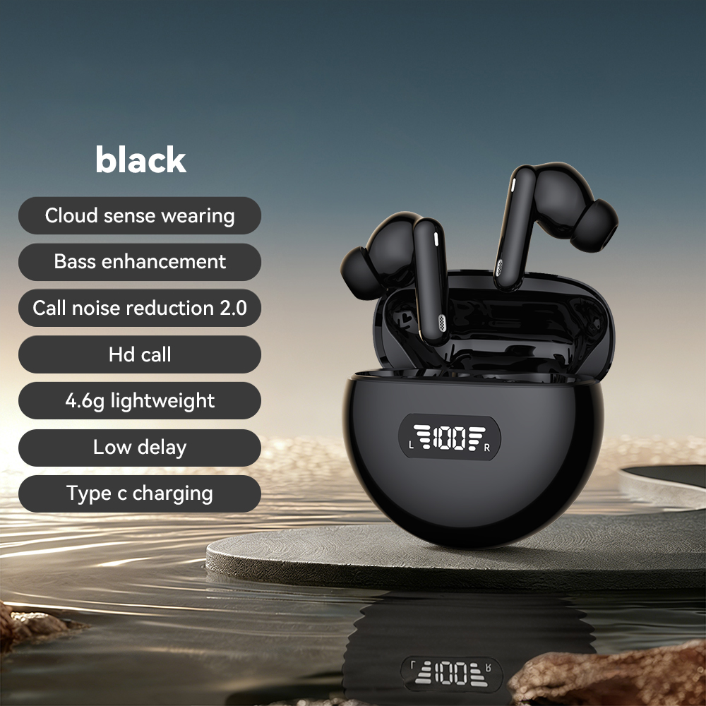 Wireless Earbuds Bluetooth Headphones With Digital Display Long Battery Life 3