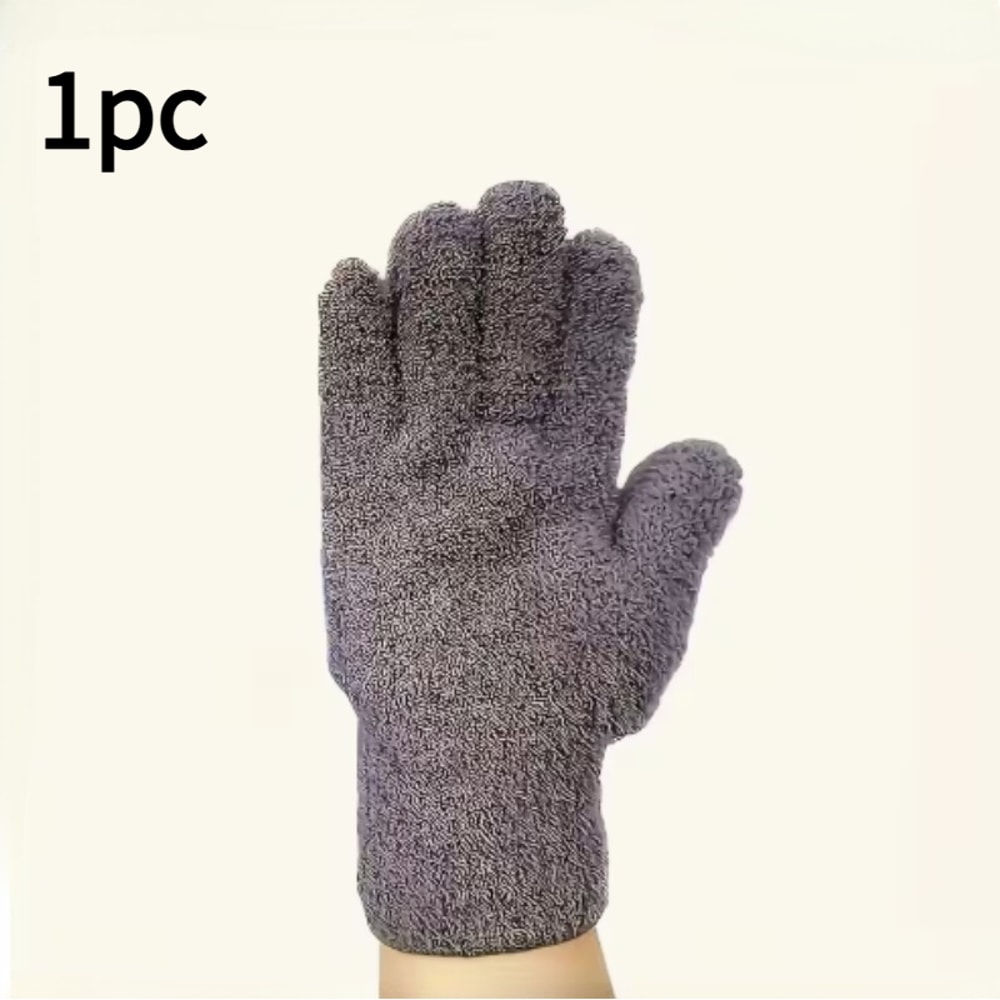 Superfine Microfiber Dust Removal Gloves For Car Detailing Home Use 4
