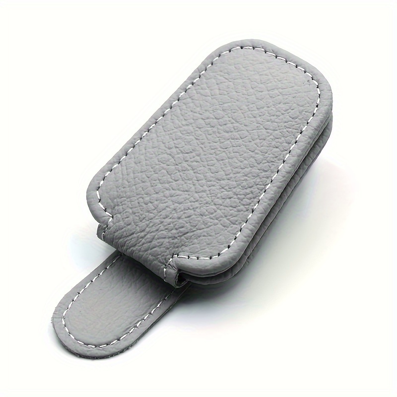 Magnetic Leather Sunglass Holder For Car Visor Eyeglass Clip Mount 5